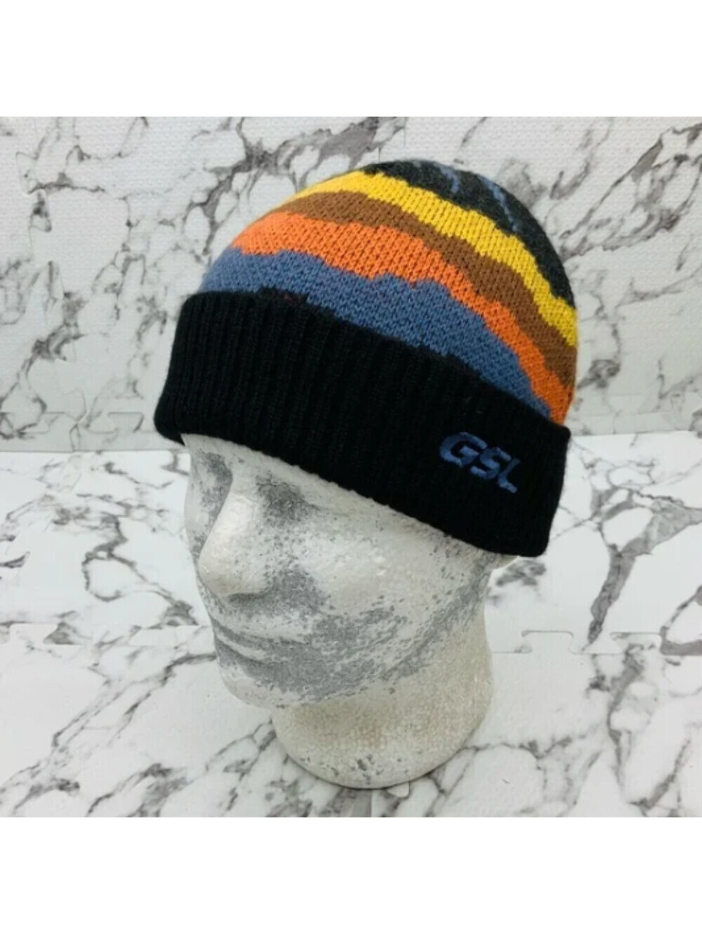 Men's GSL Black | Multi Casual Cuff Pull On Beanies